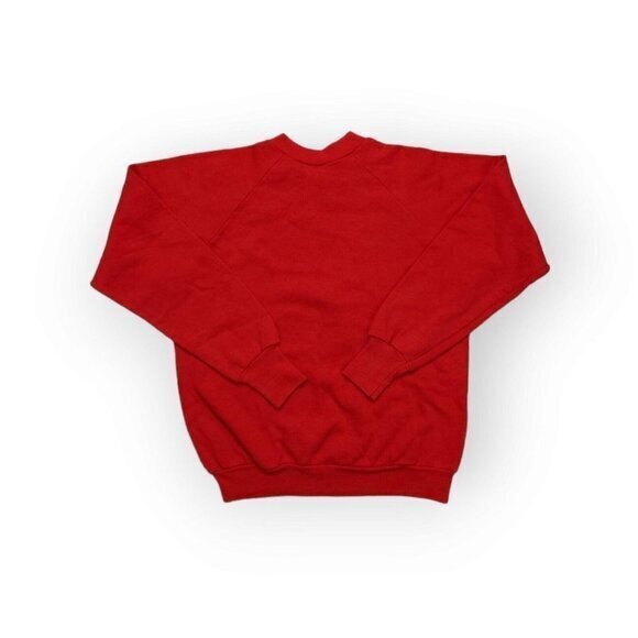 Vintage Santas Lil' Helper 90s Sweatshirt Reindeer Womens Medium Red - Picture 2 of 6